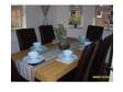 Oak Dining table. Complete with 6 leather chairs and....