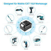 Makita CXT BL1041B BL1021B 12V 6.0Ah Li-ion Tool Battery